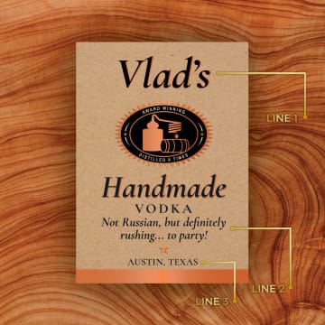 Personalized Tito's Handmade Vodka Custom Label Bottle