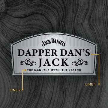 Personalized Jack Daniel's Gentleman Jack Tennessee Whiskey Custom Label Bottle