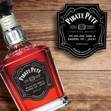 Personalized Jack Daniel's Single Barrel Tennessee Whiskey Custom Label Bottle