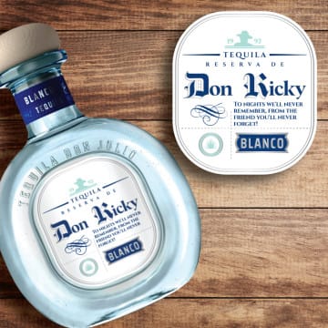 Personalized Don Julio Blanco Tequila Custom Label Bottle