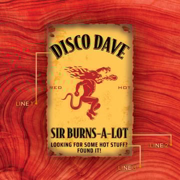 Personalized Fireball Cinnamon Whisky Custom Label Bottle