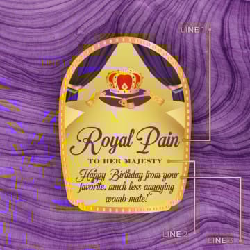 Personalized Crown Royal Canadian Whisky Custom Label Bottle