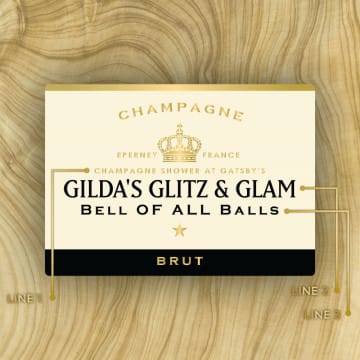 Personalized Moet & Chandon Brut Champagne Custom Label Bottle