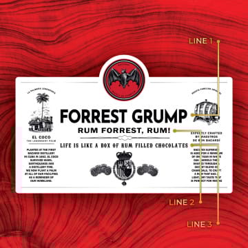 Personalized Bacardi Superior Light Rum Custom Label Bottle