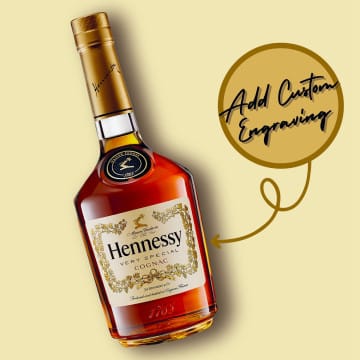 Personalized Hennessy VS Cognac Custom Label Bottle