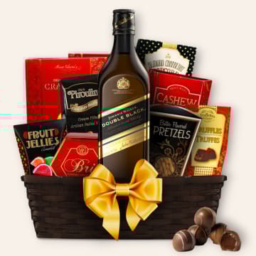 Johnnie Walker Double Black Gourmet Gift Basket