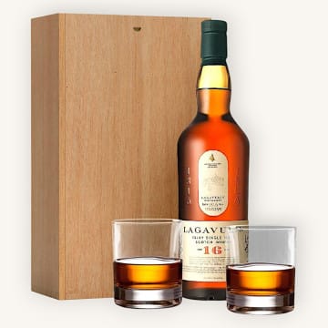 Lagavulin Scotch Whisky Gift Set with Glasses