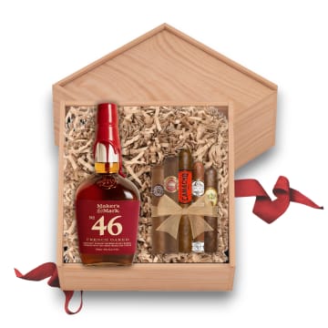 Maker's Mark 46 Bourbon Gift Set with Cigars