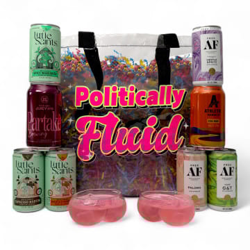 Politically Fluid' Ready-To-Drink Cocktail Cans Glow Bag Set