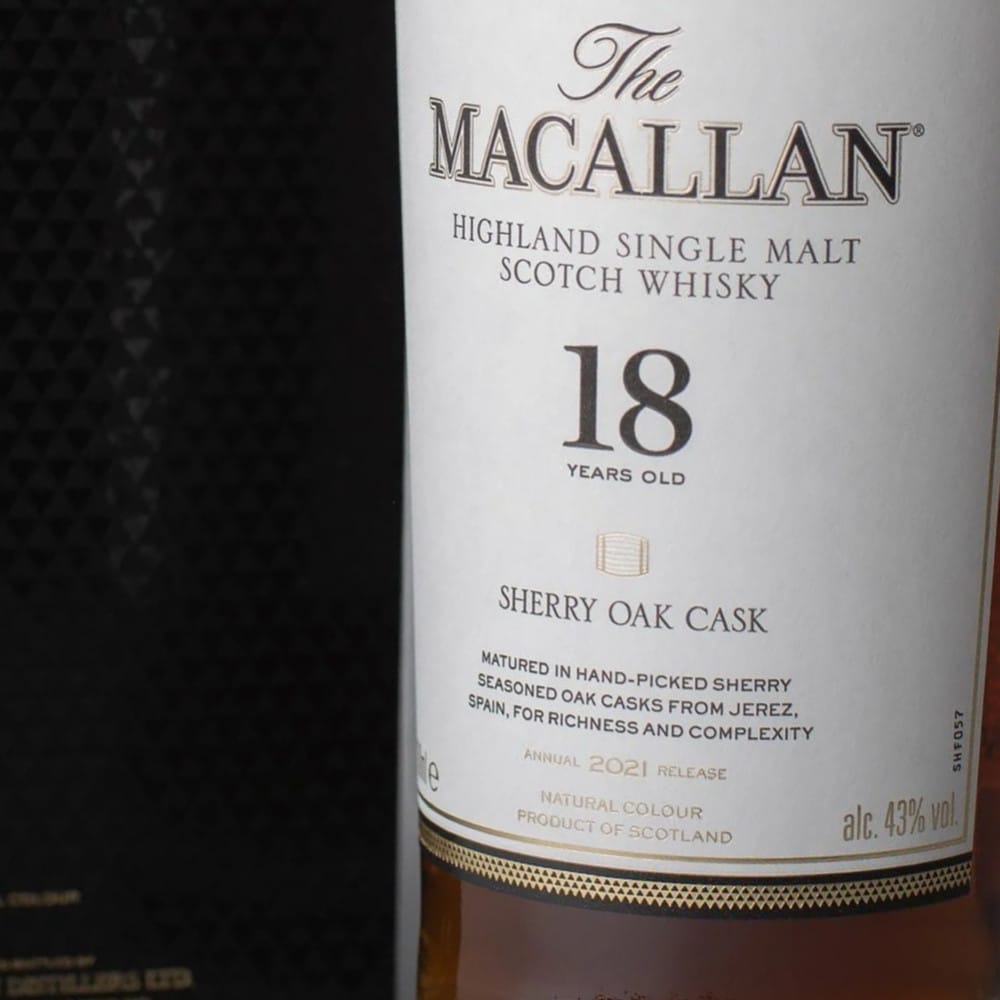 SHARE a The Macallan 18 Year Sherry Oak Single Malt Scotch Whisky