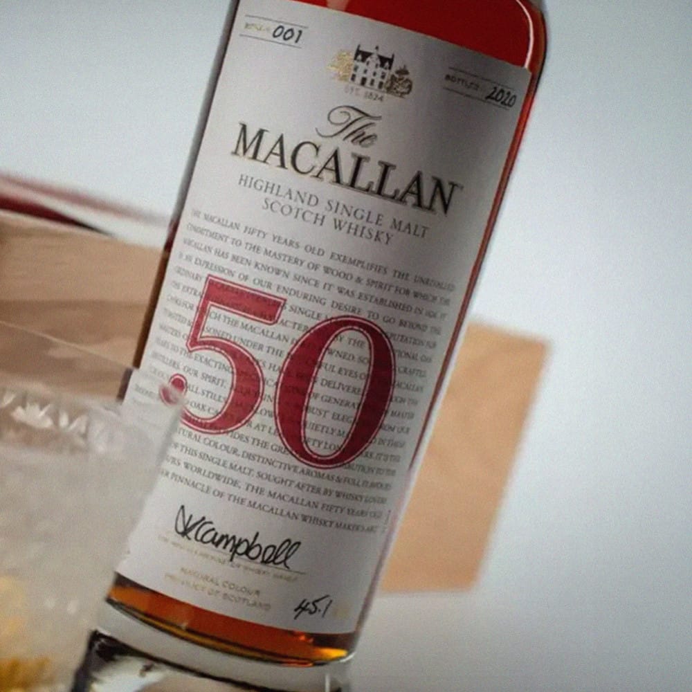 Macallan 50 Year Old 'Red Collection' Single Malt Scotch