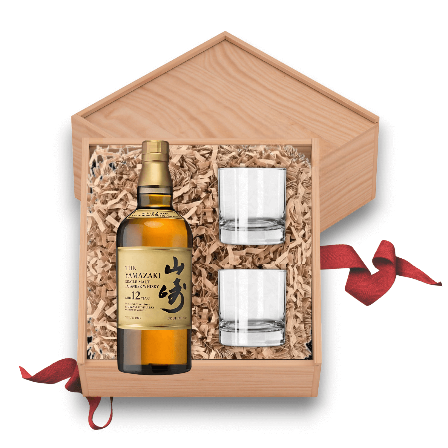Yamazaki 12 Year Japanese Whisky Gift Set with Glasses