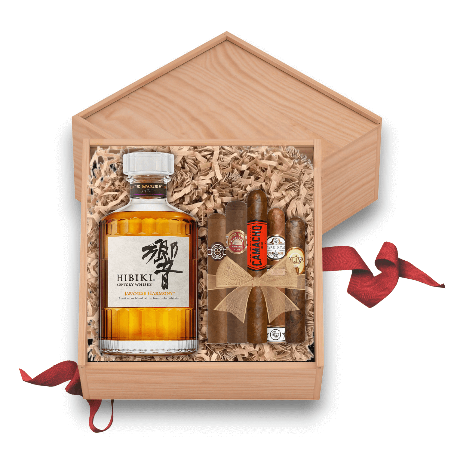 Hibiki Harmony Japanese Whisky Gift Set with Cigars