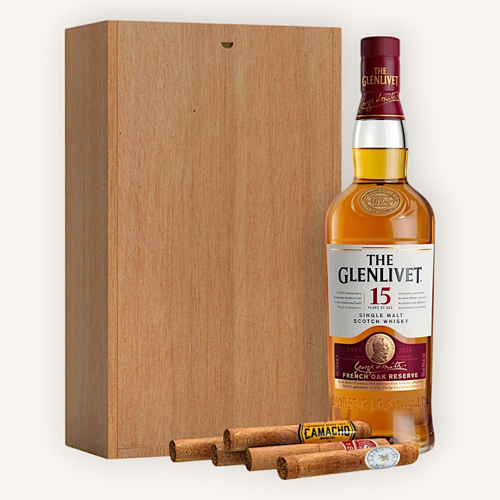 THE GLENLIVET 6本セット ウイスキー Send Glenlivet Gift Set With Cigars Online