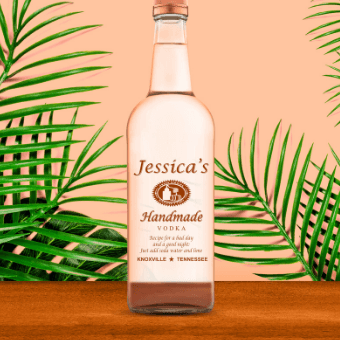 Etched Liquor Bottles