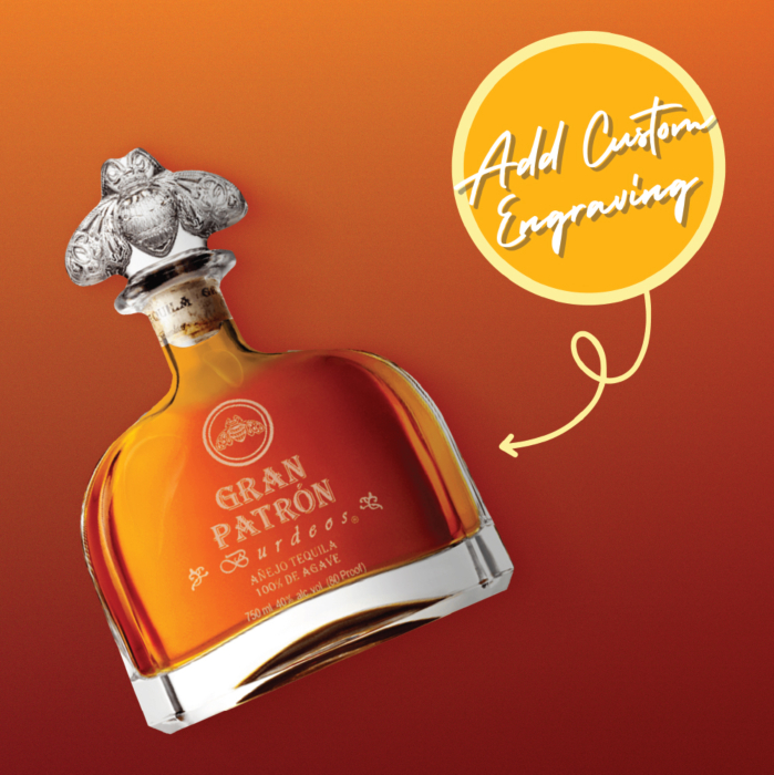 Patrón Gran Burdeos Añejo Tequila 750ml - Luxury Personalized