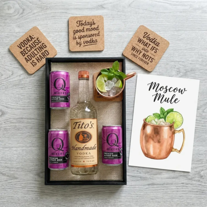 Buy Tito's Vodka Moscow Mule Cocktail Gift Set Online
