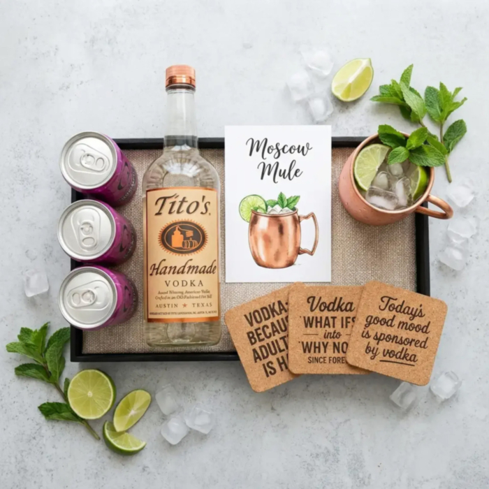 Buy Tito's Vodka Moscow Mule Cocktail Gift Set Online