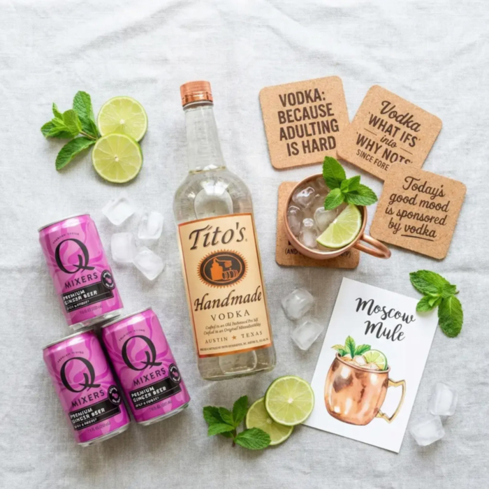 Buy Tito's Vodka Moscow Mule Cocktail Gift Set Online