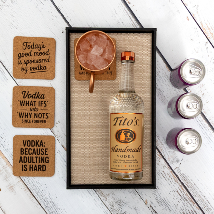 AUTHENT ミニボトルセット Buy Tito's Vodka Moscow Mule Cocktail Gift Set Online