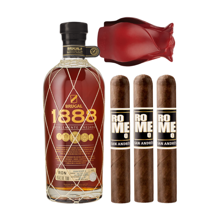 Brugal 1888 Rum with Bro-Rose & Cigar Set - Exclusive Set