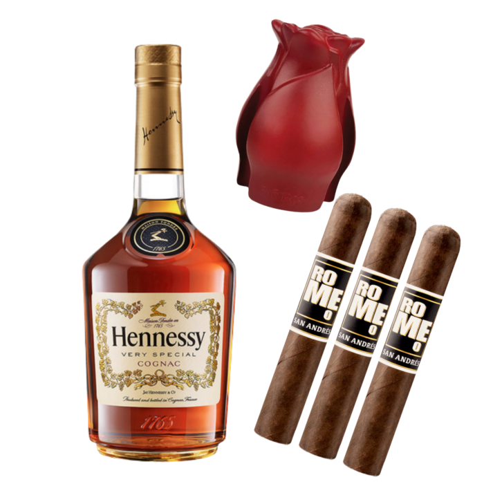 Hennessy VS Cognac with Bro-Rose & Cigar Set - Exclusive