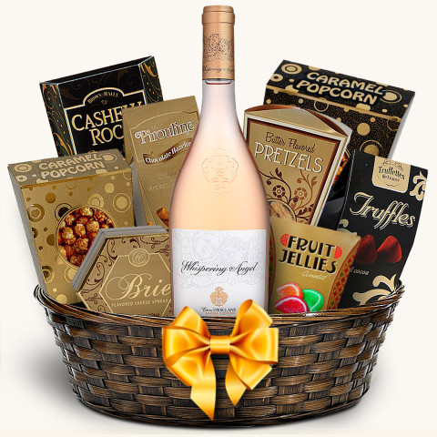 Sparkling Wine And Snacks - Anniversary Gift Baskets For Couples To Japan