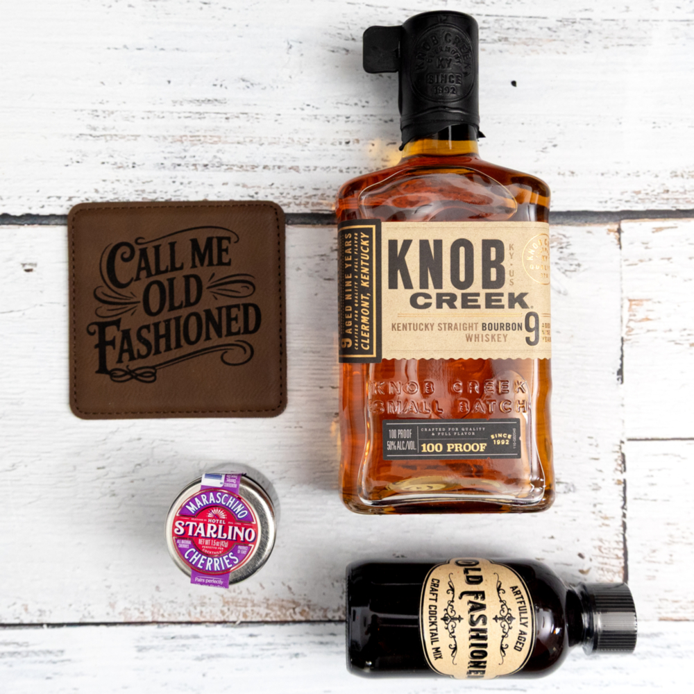Knob Creek Old Fashioned Whiskey Gift Crate with Mix