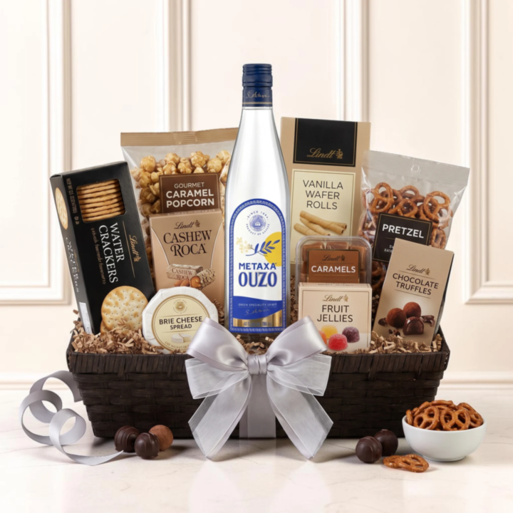 Greek Ouzo Gift Basket