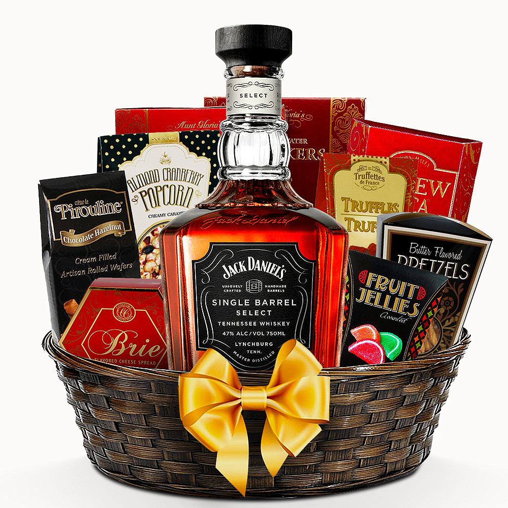 Send Jack Daniel's Old No. 7 Black Label Whiskey Gift Basket