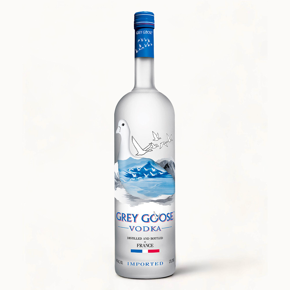 Empty 1.75L Grey Goose Vodka Glass Bottle Crafting Upcylce 