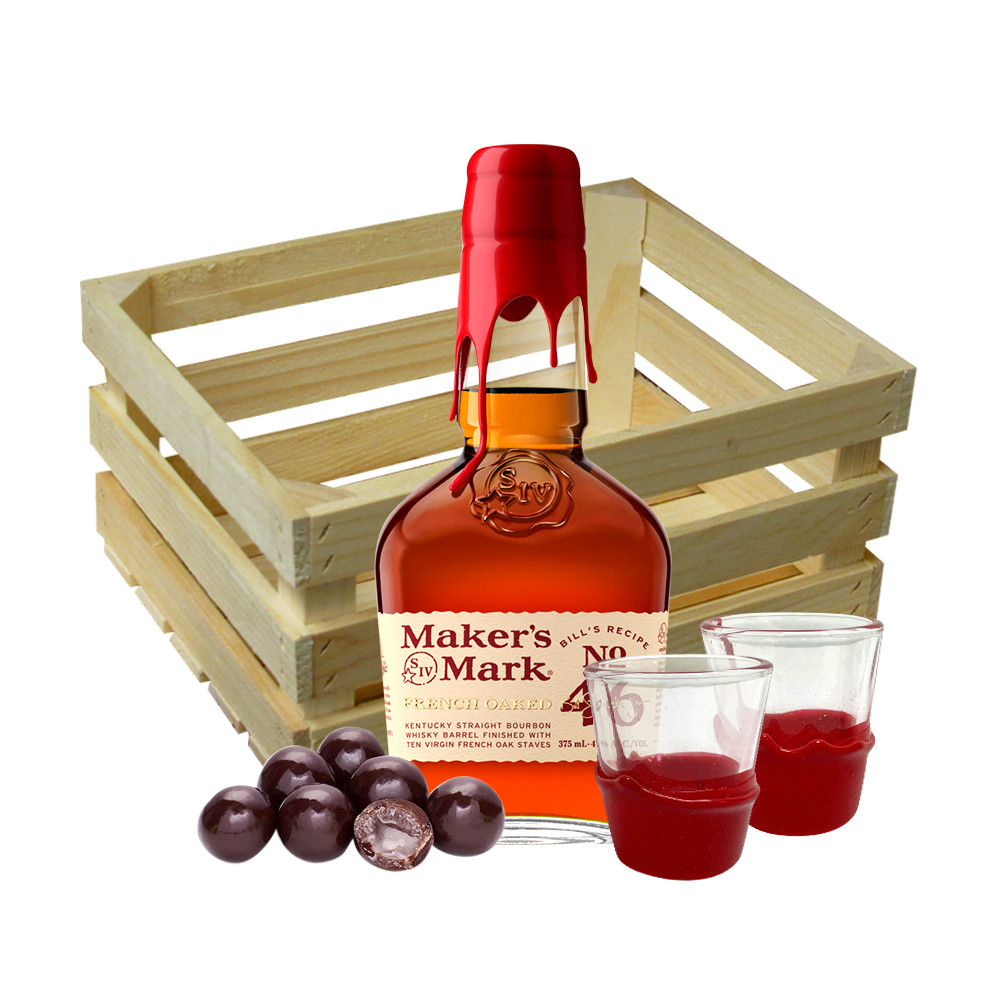 Share & Send Maker's Mark with Bourbon Chocolate Gift Set Online!