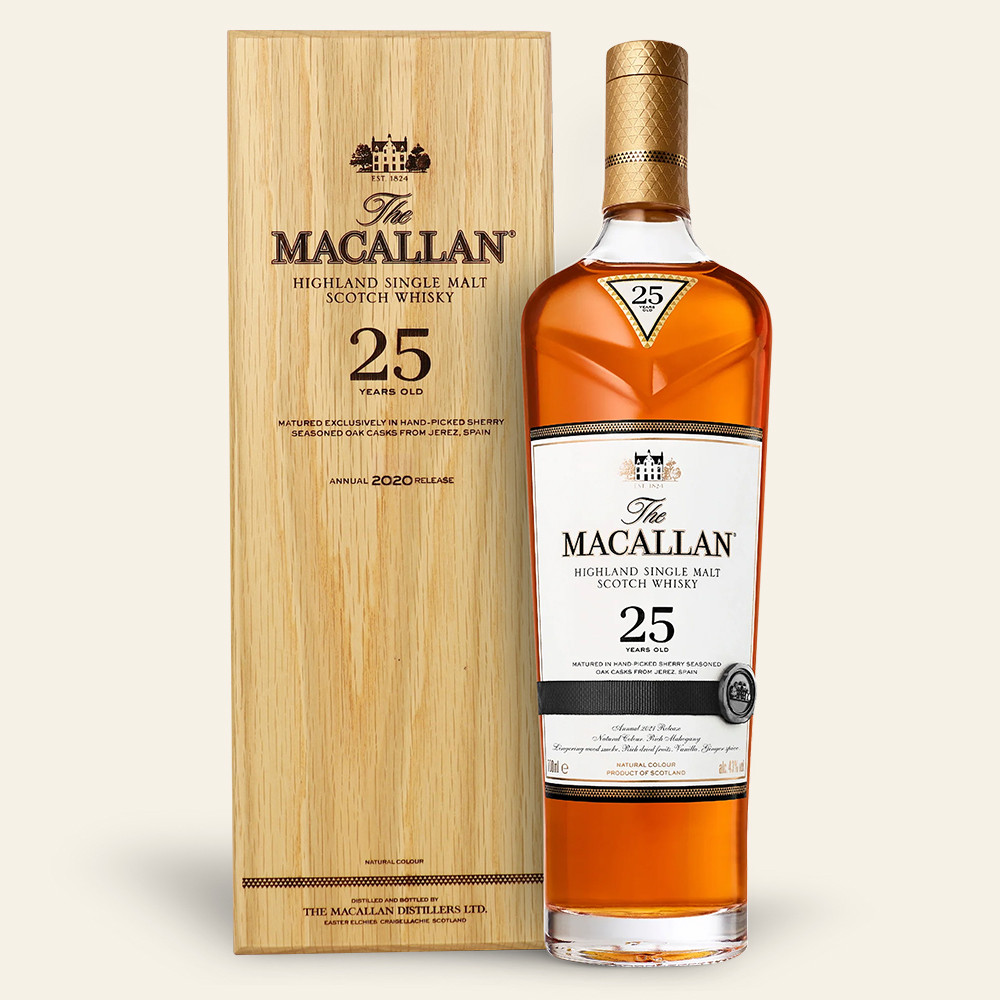 Macallan 25 Year Sherry Oak Single Malt Scotch Whisky Online!