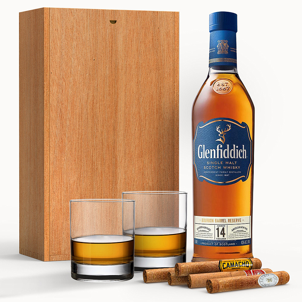 Glenfiddich 18 Year Scotch Whisky Gift Basket