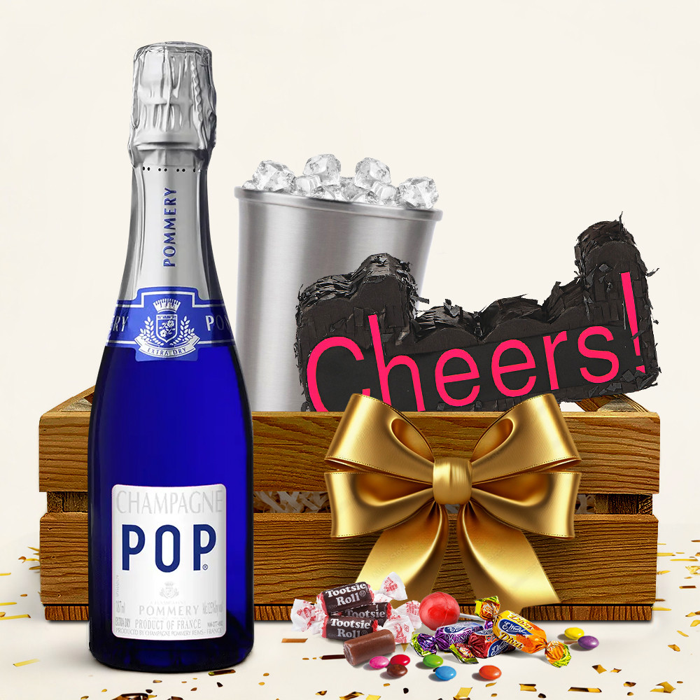 Champagne Cheers Pinata Gift Set
