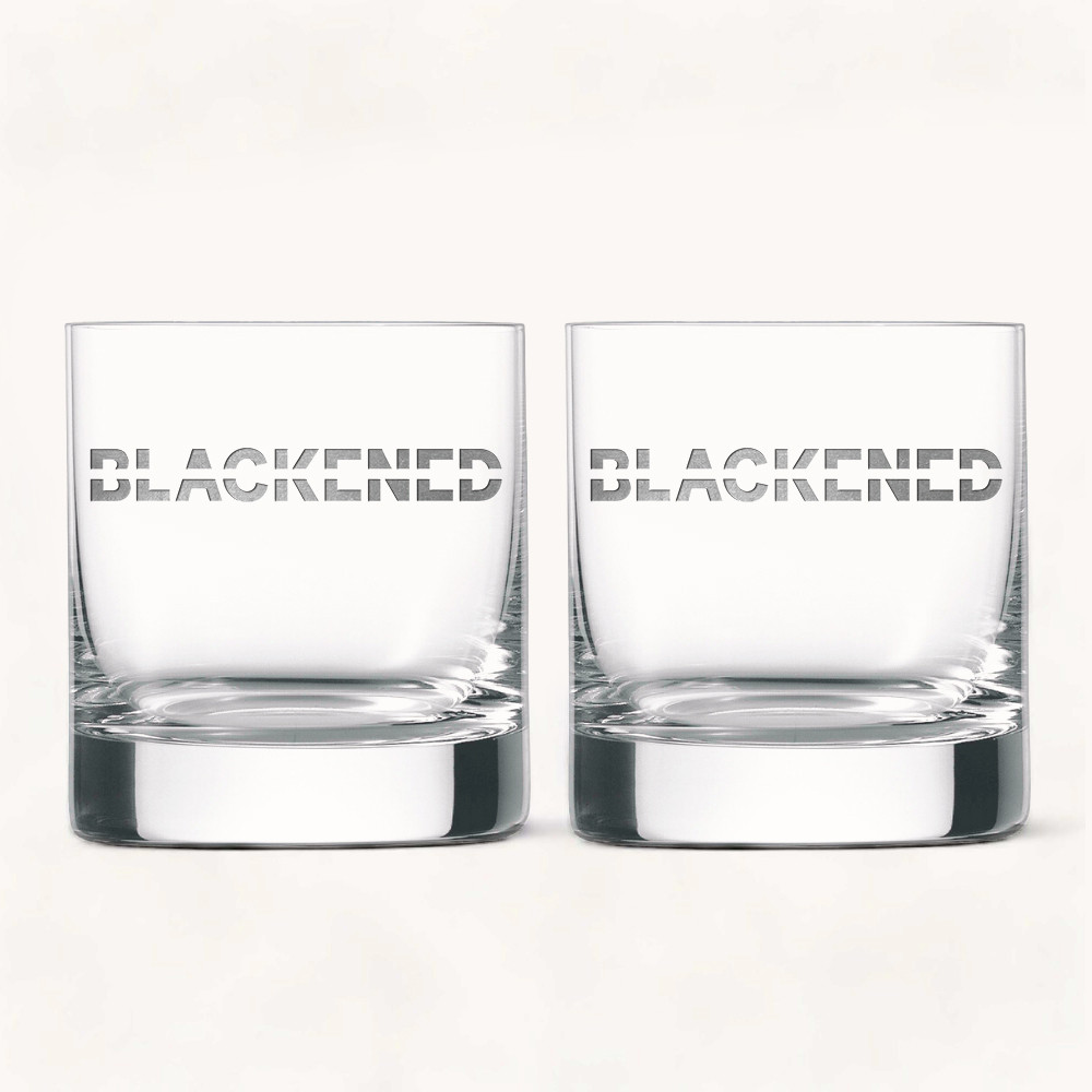 Buy a Set of 2 Blackened Whiskey Glasses