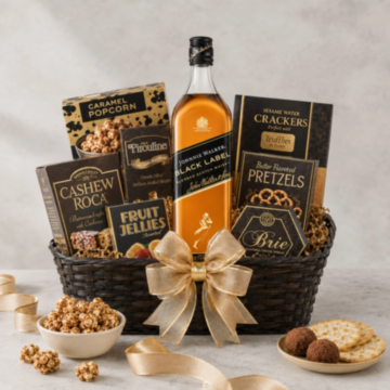 Johnnie Walker Black Label Gift Basket