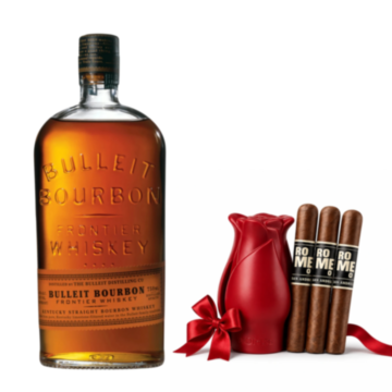 Bulleit Bourbon & Cigar Topper Gift