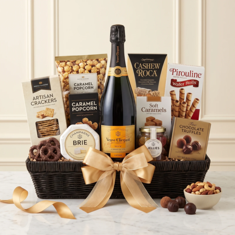 Veuve Gold Basket