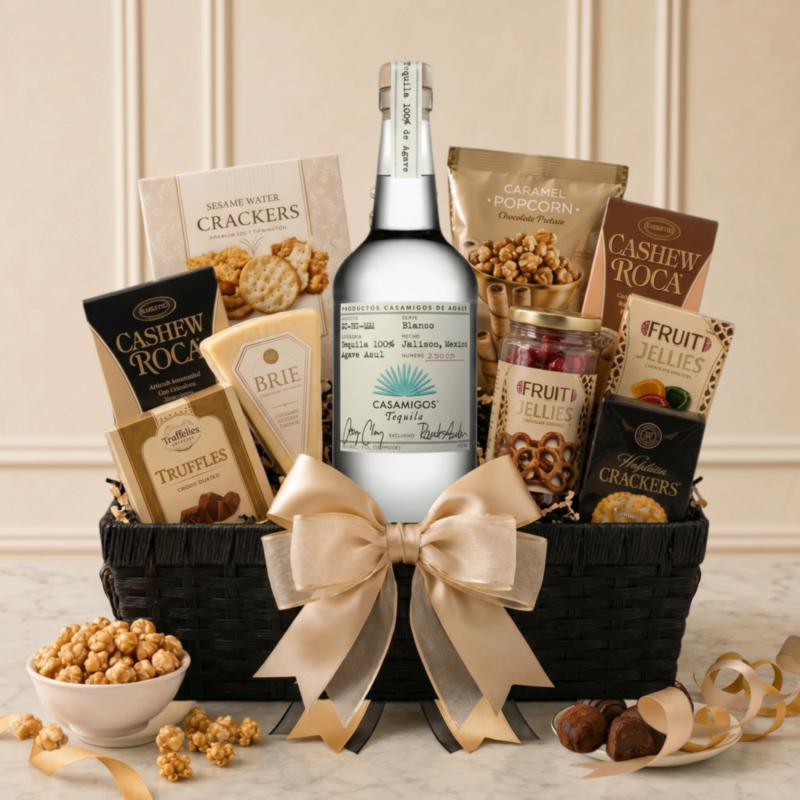Casamigos Blanco Tequila Gourmet Gift Basket