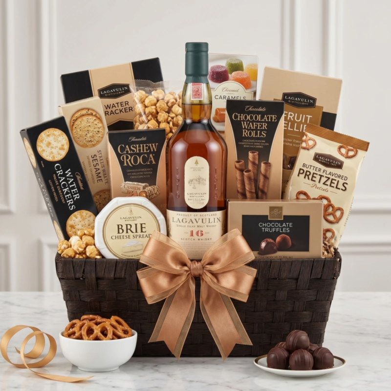 Lagavulin 16 Year Islay Scotch Gourmet Gift