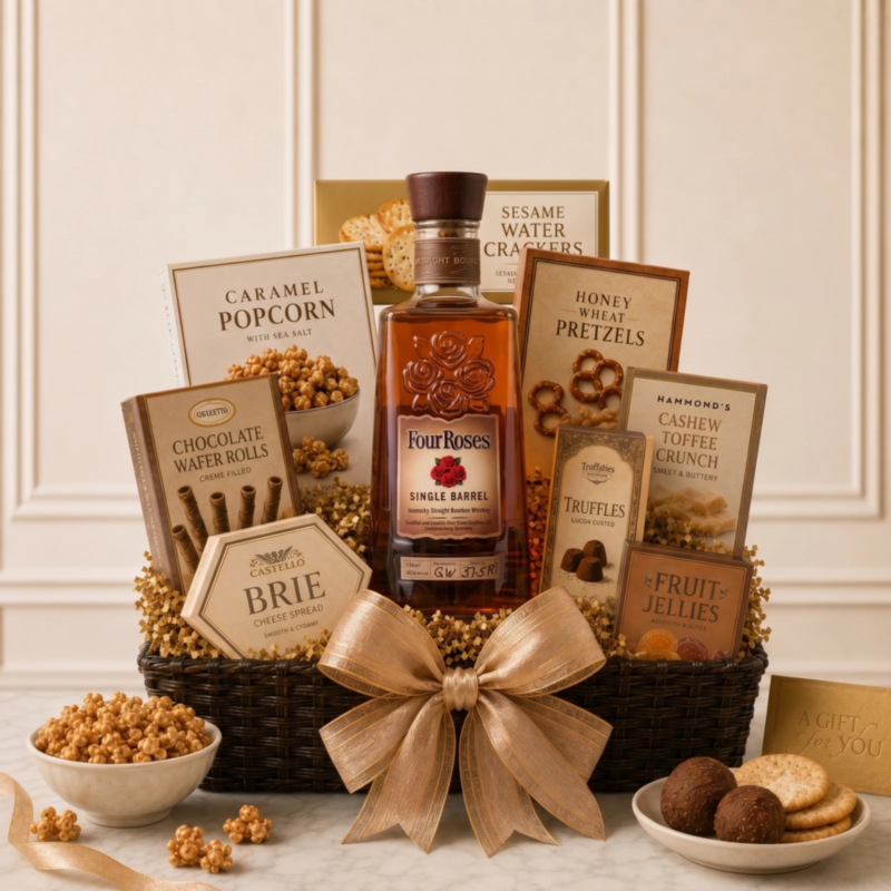 Four Roses Single Barrel Basket