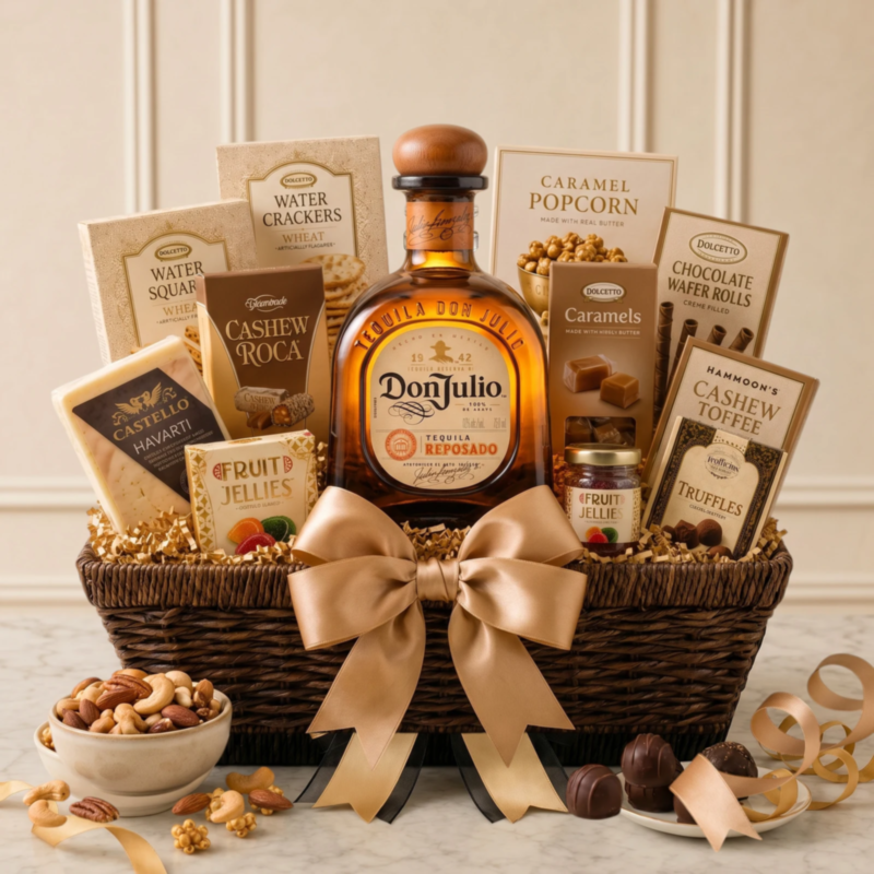 Don Julio Reposado Tequila Gourmet Gift Basket