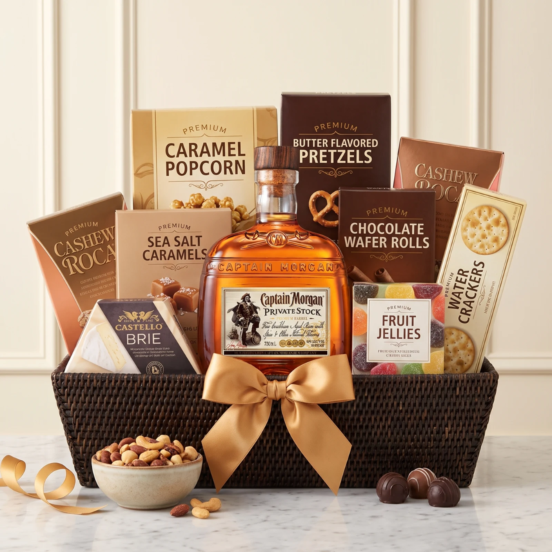 Captain Morgan Private Stock Rum Gourmet Gift