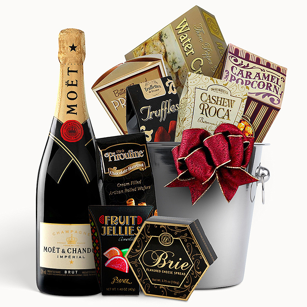 Send Moet & Chandon Champagne Bucket Gift Basket Online