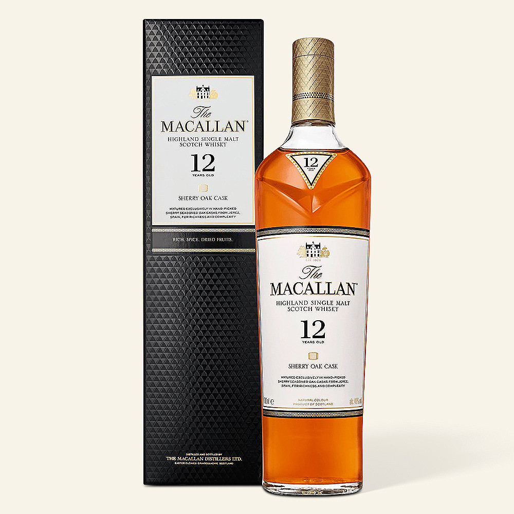 Macallan 12 Year Sherry Oak Single Malt Scotch Whisky
