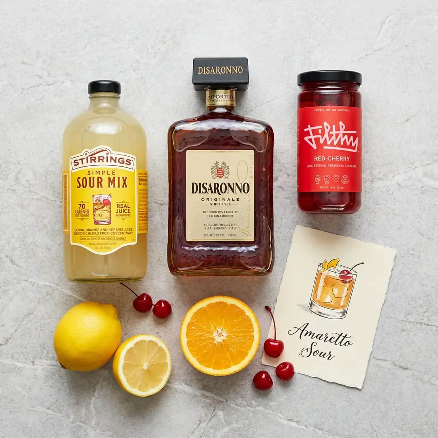 Buy Amaretto Sour Gift Set for a get together!