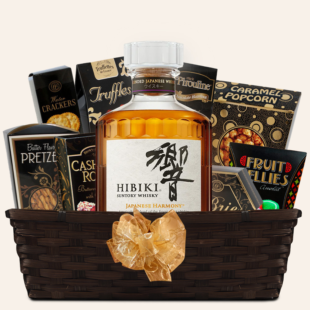 Hibiki Japanese Harmony ウイスキー ギフトボックス入り SEND a Hibiki Japanese Whisky Gift Basket Online!