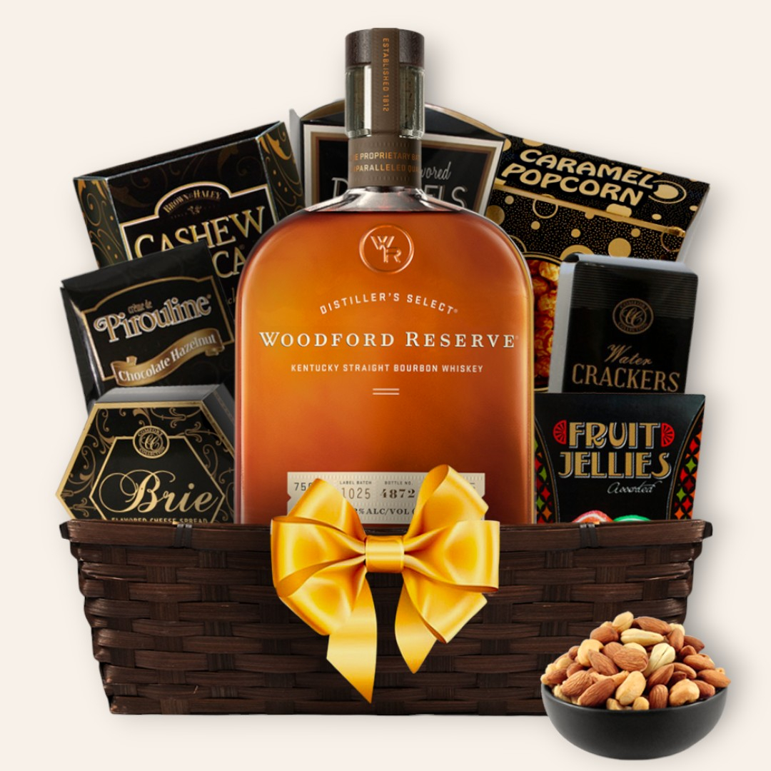 Send Woodford Reserve Bourbon Gift Basket Online
