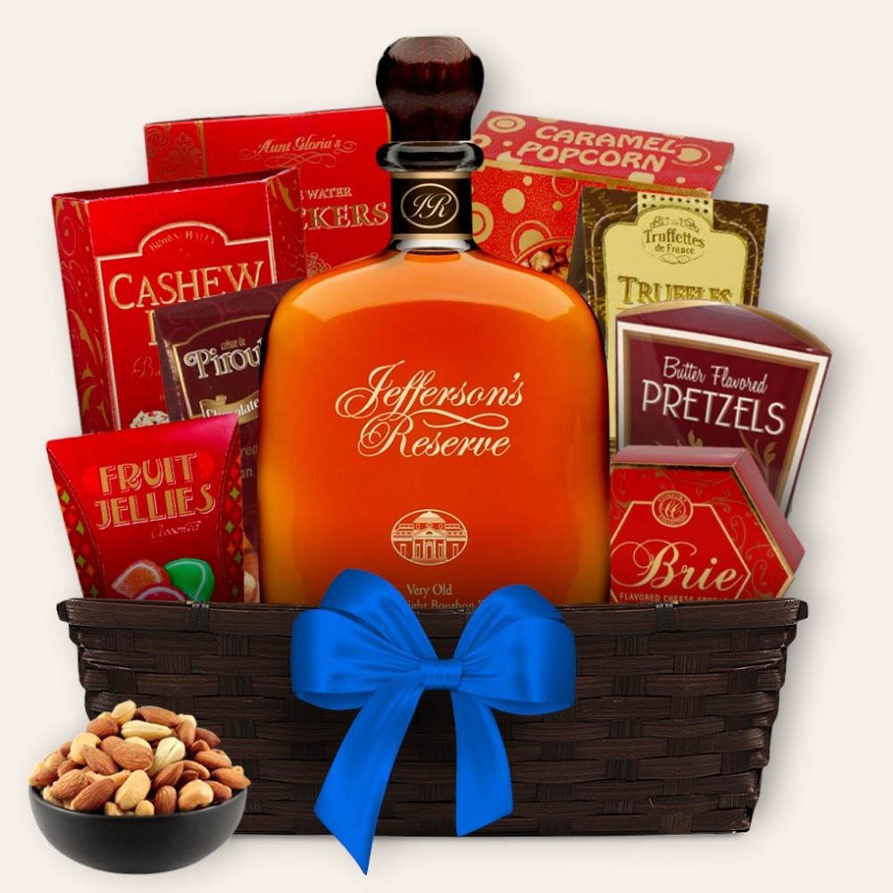Send Jefferson's Reserve Very Old Bourbon Gift Basket Online!